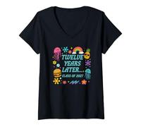 Femme Une Amusante de 2027, Remise des diplômes Douze Ans Plus Tard T-Shirt avec Col en V
