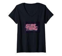 Femme Une chose sûre pour une déclaration confiante T-Shirt avec Col en V