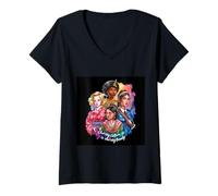 Femme Une Culture de Partage de l'humanité Partage la beauté T-Shirt avec Col en V