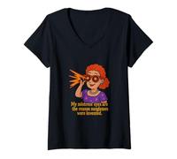 Femme Une maîtresse en détresse n'a Rien à Voir avec Sun Shakespeare Sonnet Mime T-Shirt avec Col en V