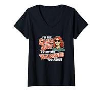 Femme Une tante folle dont tout le monde vous avait prévenu T-Shirt avec Col en V