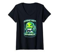Femme Une Tortue Rigolote Au Jjb - Me Strangler Impossible Judo T-Shirt avec Col en V