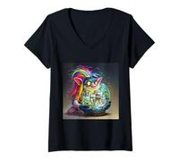 Femme Une ville fantastique qui fabrique des trolls T-Shirt avec Col en V