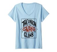 Femme Union du Serpent T-Shirt avec Col en V