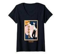 Femme Universal Monsters Classic Anime Dracula T-Shirt avec Col en V
