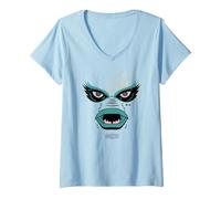 Femme Universal Monsters Creature Glam Portrait T-Shirt avec Col en V