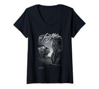 Femme Universal Monsters Frankenstein And Bride Forever Mine T-Shirt avec Col en V