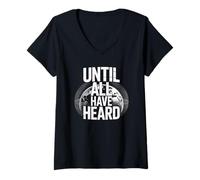 Femme Until All Have Heard Christian Duty Jesus Christ God Lover T-Shirt avec Col en V