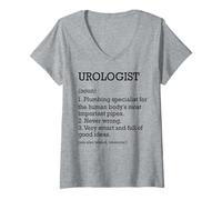 Femme Urologue Définition du travail personnalisé drôle Urologie T-Shirt avec Col en V