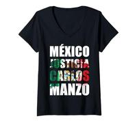 Femme Uruapan Michoacán México, Carlos Alberto Manzo Rodríguez T-Shirt avec Col en V