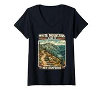 Femme Vacances en Famille à White Mountains New Hampshire T-Shirt avec Col en V