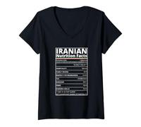 Femme Valeur nutritive iranienne T-Shirt avec Col en V