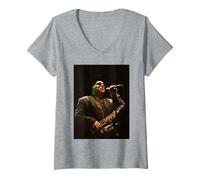 Femme Van Morrison Live Brown Eyed Girl Newcastle 1995 T-Shirt avec Col en V