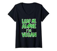 Femme Vegan Punk Rebel Vegan Vegan Anarchist Vegan Protest Vegan T-Shirt avec Col en V