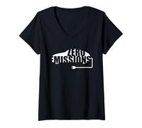 Femme Véhicule électrique Zero Emissions EV Car Driver Voitures T-Shirt avec Col en V
