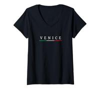Femme Venise T-Shirt avec Col en V