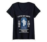 Femme Vérité des Saints des Derniers Jours - Bible et Foi T-Shirt avec Col en V