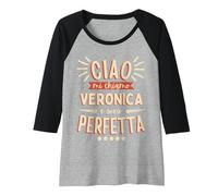 Femme Veronica Idea Regalo Personalizzata Amica Nome Divertente Manche Raglan
