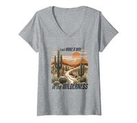 Femme Verset biblique chrétien « I Will Make A Way Jesus » T-Shirt avec Col en V