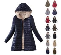 Femme Veste En Duvet Manteau Matelassé à Capuche LéGer Compressible Veste Coupe-Vent IsoléE De Montagne à Capuche Mince Veste D'ExtéRieur Courte Doudoune Compacte LéGèRe à Manches Longues Femme