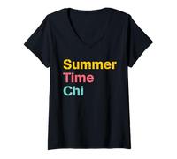 Femme Vêtements Chi Summer Time T-Shirt avec Col en V