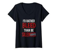 Femme Vêtements de vérité sanguine pour ceux qui meurent en parlant de nouveauté. T-Shirt avec Col en V