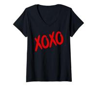 Femme Vêtements et vêtements XOXO : câlins et Baisers Sexy conçus par XOXO T-Shirt avec Col en V