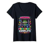 Femme Vêtements pour Enfants d'âge préscolaire Funny Level pour compléter Les Derniers Jours d'école T-Shirt avec Col en V
