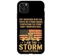 Femme vétéran drapeau américain Journée des anciens combattants Coque pour iPhone 11 Pro Max