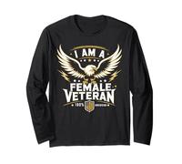 Femme vétéran USA Veterans Day US Army Mom Veteran Women Manche Longue