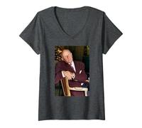 Femme Victor Meldrew Un Pied dans la Tombe Richard Wilson T-Shirt avec Col en V