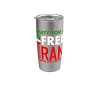 Femme Vie Liberté Iran Unité pour un Iran libre Gobelet isotherme en acier inoxydable double paroi