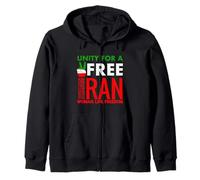 Femme Vie Liberté Iran Unité pour Un Iran Libre Sweat à Capuche