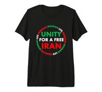 Femme Vie Liberté Iran Unité pour Un Iran Libre T-Shirt Haut de Gamme