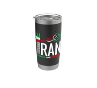 Femme Vie Liberté Iran Zan Zendegi Azadi Iran Gobelet isotherme en acier inoxydable double paroi