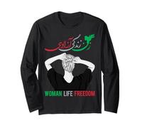 Femme Vie Liberté Iran Zan Zendegi Azadi Manche Longue