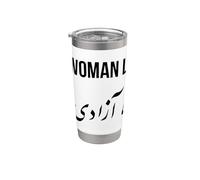 Femme Vie Liberté Iran Zan Zendegi Azadi Persan Gobelet isotherme en acier inoxydable double paroi