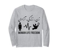 Femme Vie Liberté Iran Zan Zendegi Azadi Persan Manche Longue