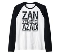 Femme Vie Liberté Iran Zan Zendegi Azadi Persan Manche Raglan