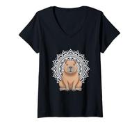 Femme Vie spirituelle Guérisseur d'énergie Reiki Méditation T-Shirt avec Col en V