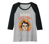 Femme Vieille Vieille Femme avec Maquillage pour Les Grands-mères Manche Raglan