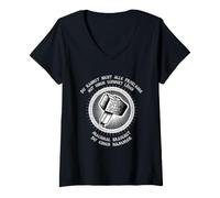 Femme Viking Valhalla | Thor | Odin | Vikings Ragnar T-Shirt avec Col en V