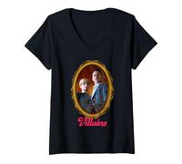 Femme Villains Portrait T-Shirt avec Col en V