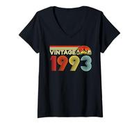 Femme Vintage 1993 Classic Year 1993 Birth of Birthday Vintage T-Shirt avec Col en V