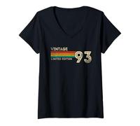 Femme Vintage 1993 Limited Edition Birthday 1993 Men Women Vintage T-Shirt avec Col en V