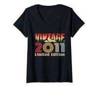 Femme Vintage 2011 Limited Edition Retro Year Vintage Birthday T-Shirt avec Col en V