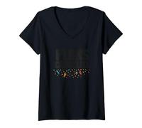 Femme Vintage Distressed Plans Annulé Texte Sarcastique Humour T-Shirt avec Col en V