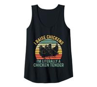 Femme Vintage Farmer pour hommes maman papa volaille farming poulet Débardeur