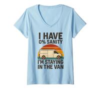 Femme Vintage I'm Staying in Tha Van Funny Phasmophobia Man Women T-Shirt avec Col en V