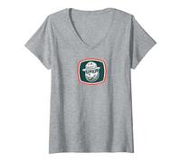 Femme Vintage Smokey Bear Retro T-Shirt avec Col en V